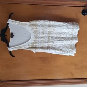 🌞 Fenn Wright Manson Champagne and Cream Sequin Tank 🌞